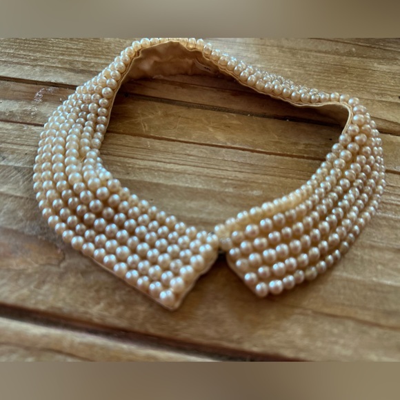 collar Jewelry - Vintage 1950s Pearl Collar Choker | Made in Japan
